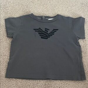 Emporio Armani Charcoal Kids Tee